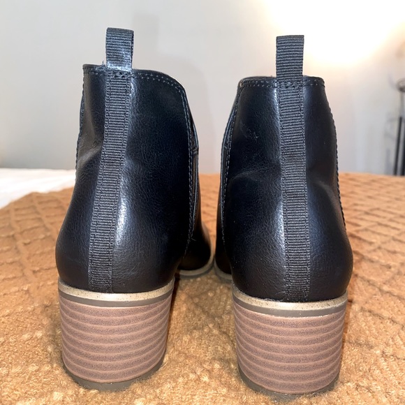 NWOT Women’s Dr Scholl’s Black Wedge Booties Size 6 1/2 - Picture 3 of 5